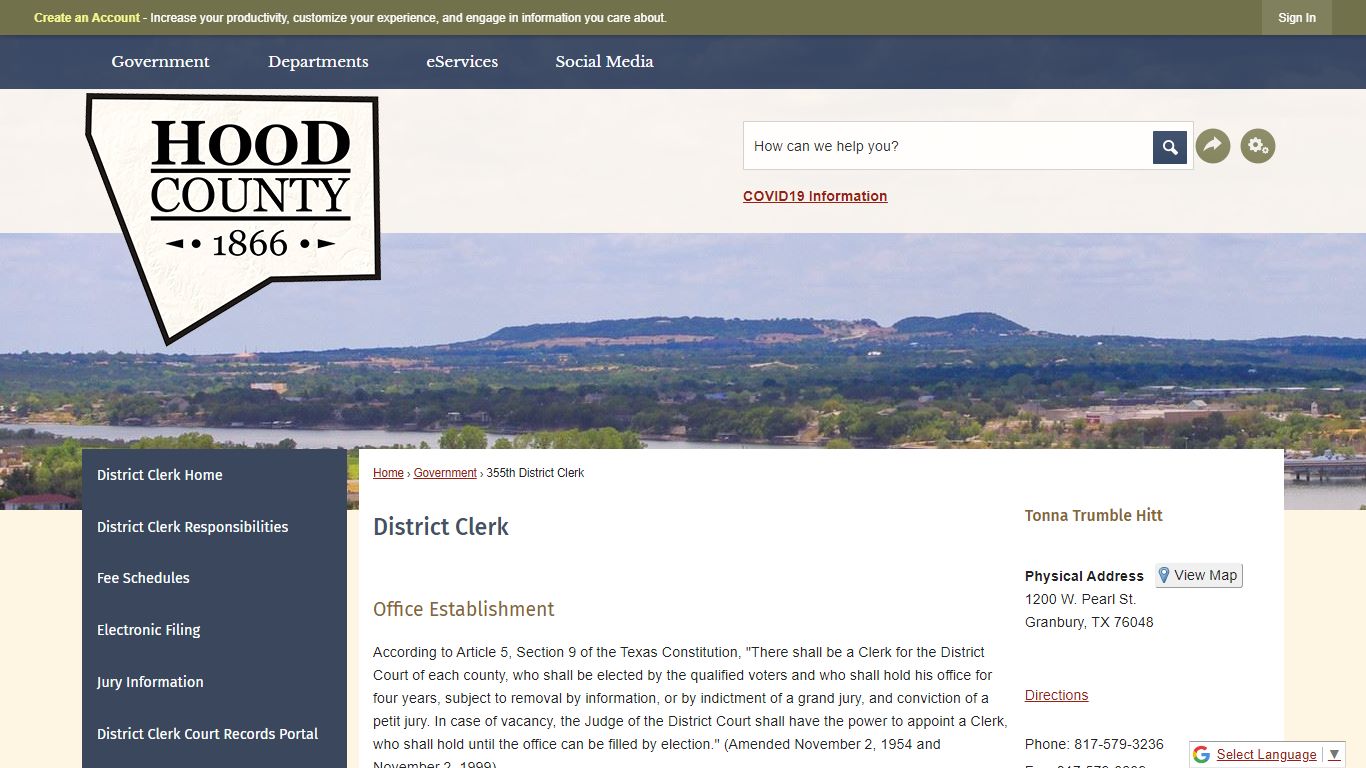 District Clerk | Hood County, TX - Official Website